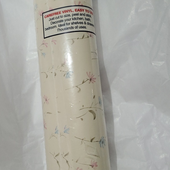 Magic cover self-adhesive 8 yard winsord beige cottage floral shelf drawer liner - Picture 3 of 12